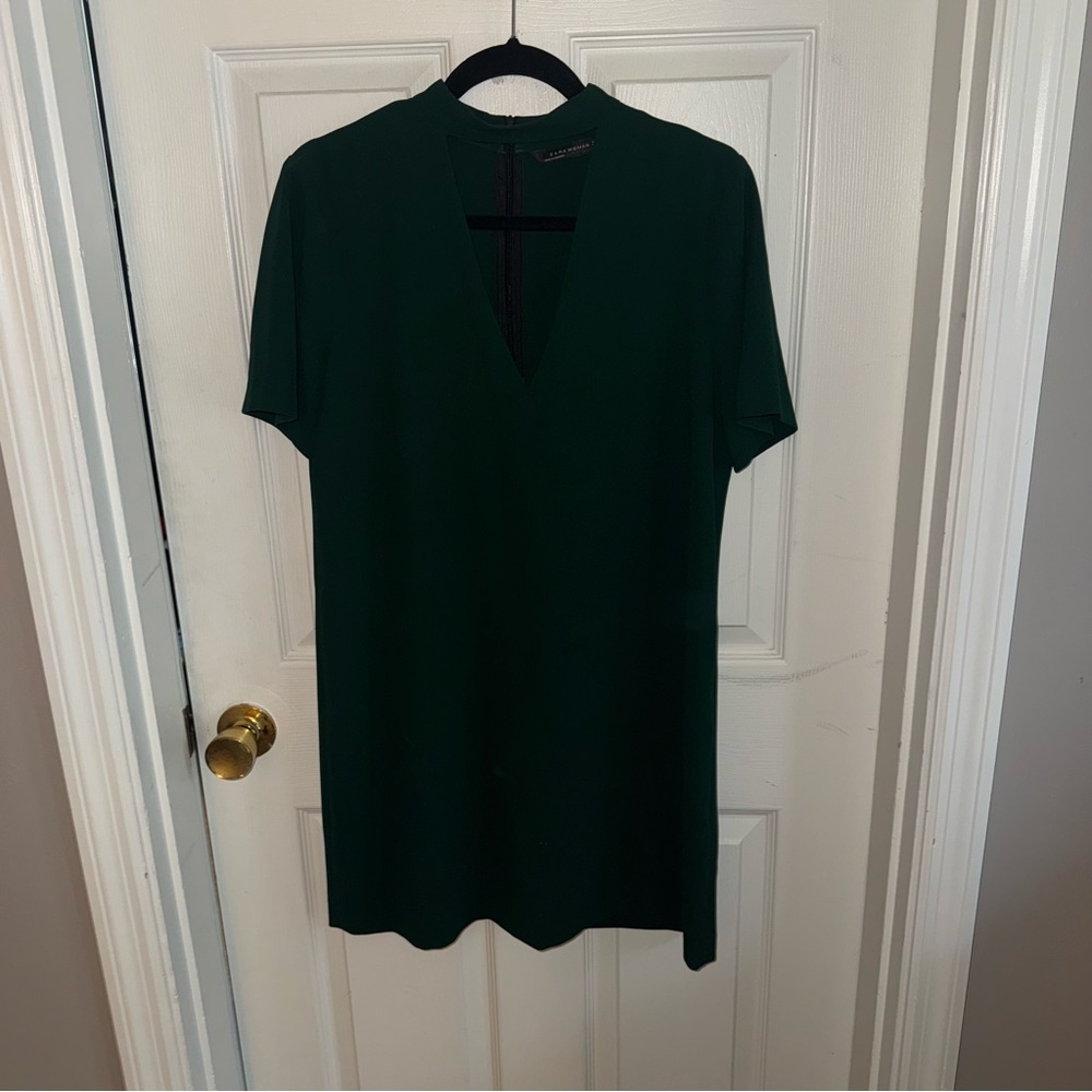 Zara Emerald Green Choker Dress Size M